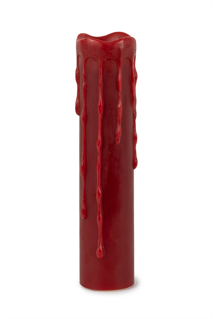 LED Wax Dripping Pillar Candle with 4 and 8 Hour Timer (Set of 2) 1.75"Dx8"H Wax/Plastic