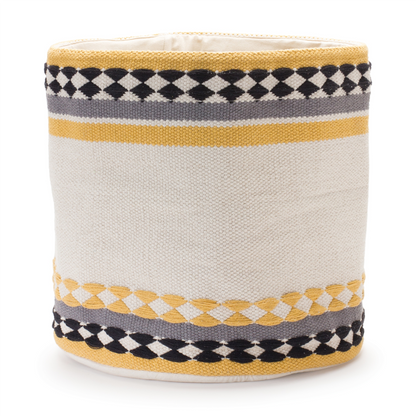 Basket (Set of 2) 14"D x 13"H, 16"D x 15.5"H Cotton