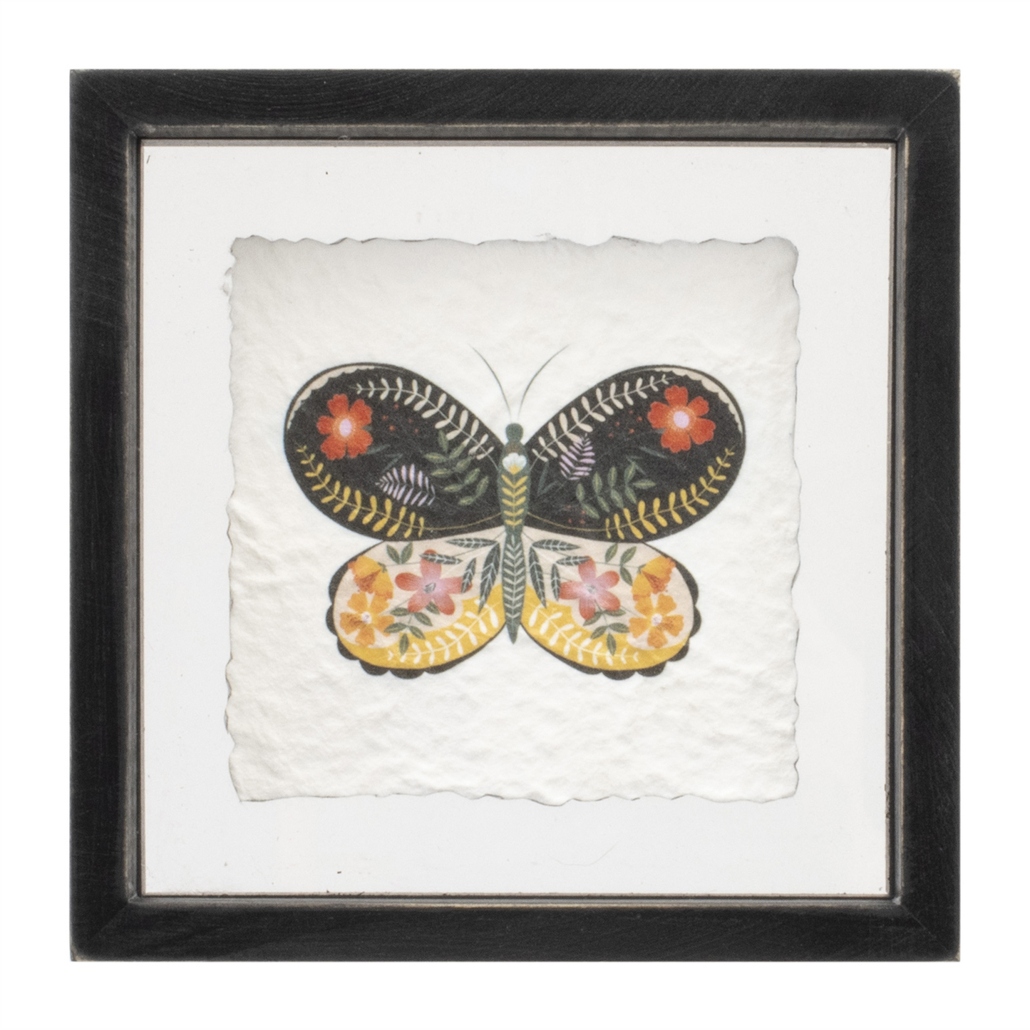 Framed Butterfly Block (Set of 2)