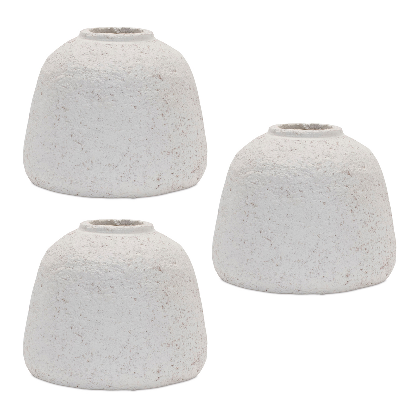 Vase (Set of 3) 5"D x 4"H Terra Cotta