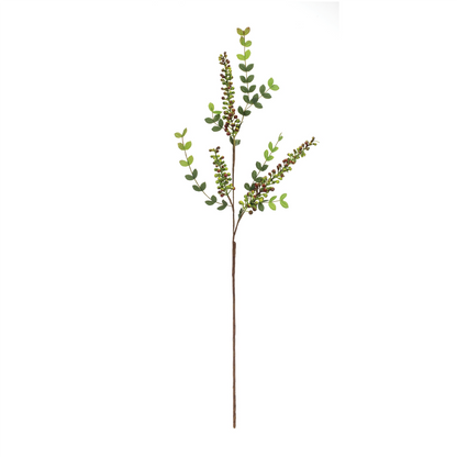 Variegated Red Berry Foliage Spray (Set of 6)