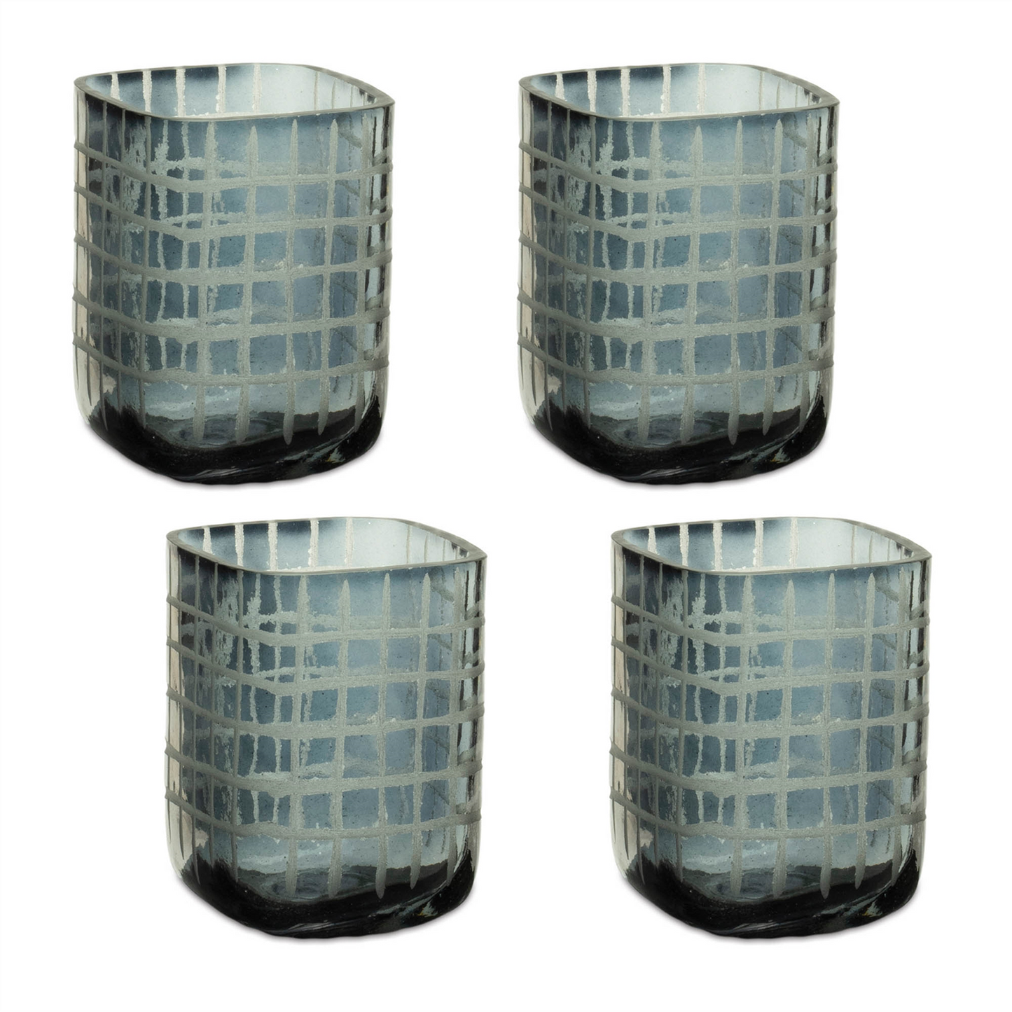 Candle Holder (Set of 4) 4”H Glass