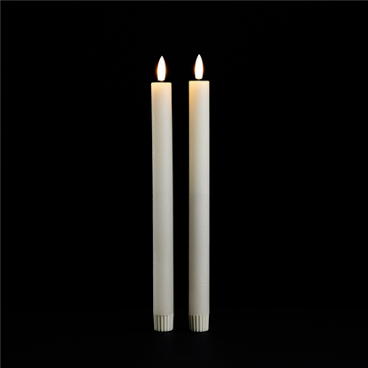 FIA Wick Ivory Taper Candle (Set of 2)