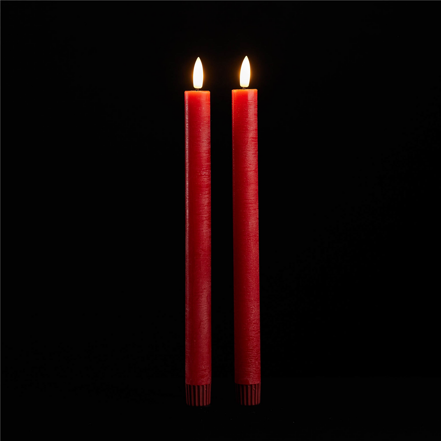 FIA Wick Red Taper Candle (Set of 2)