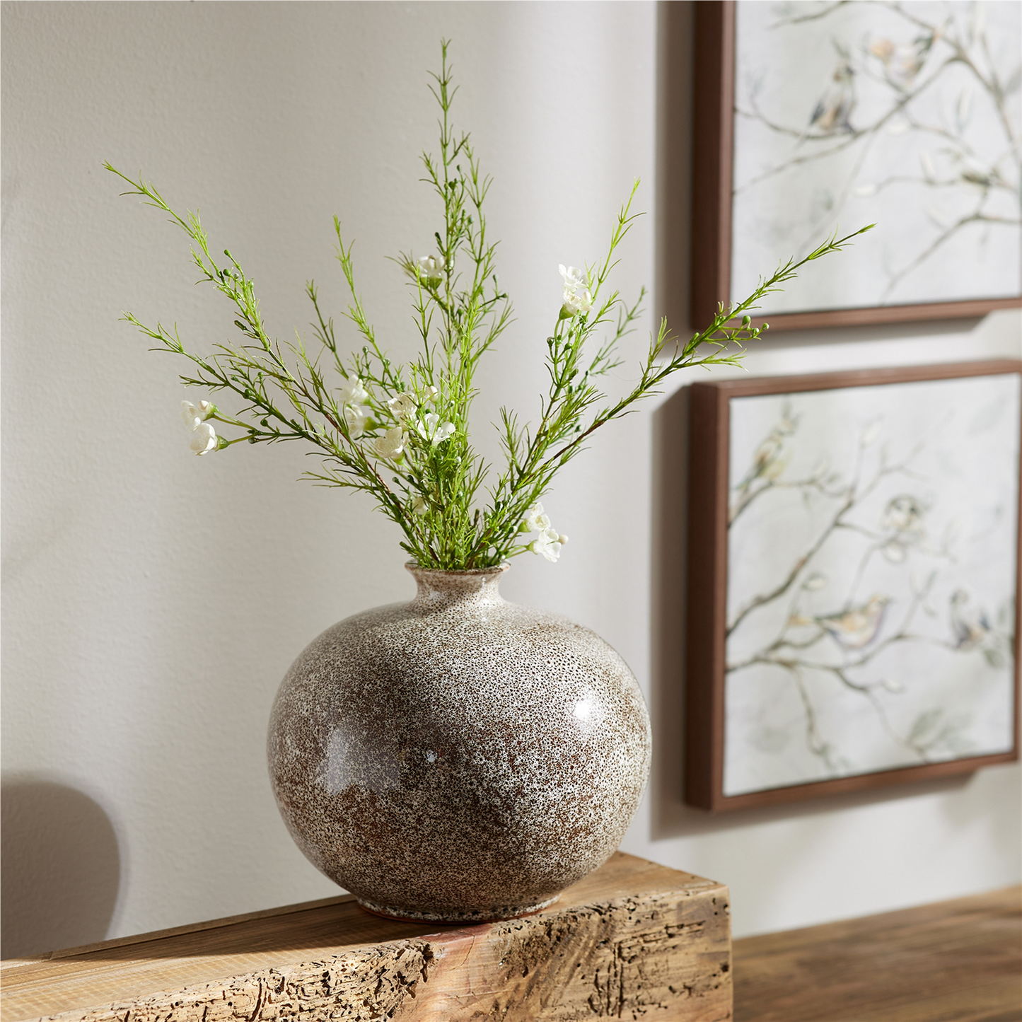 Vase (Set of 2) 7"D x 6.75"H Ceramic