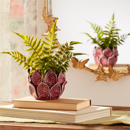 Storeware Bud Vase with Leaves Accent (Set of 2)