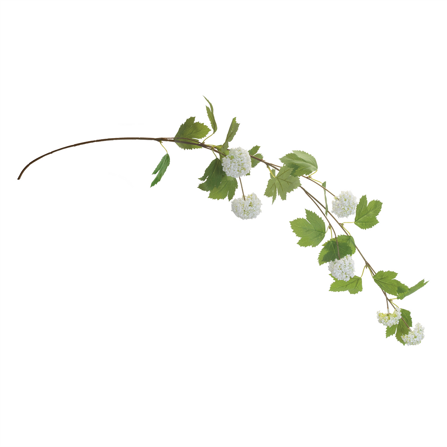 Hanging Snowball Floral Branch (Set of 6)