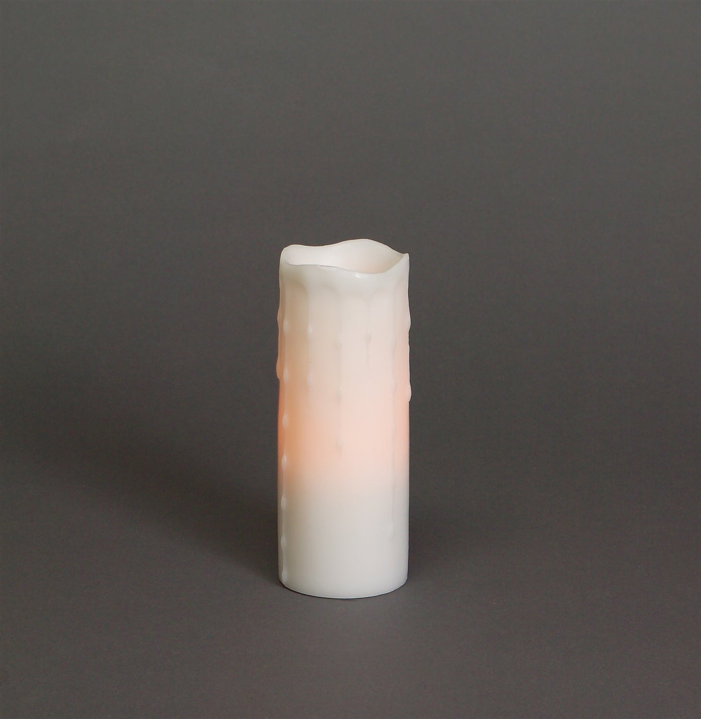 LED Wax Dripping Pillar Candle (Set of 3) 3"Dx8"H Wax/Plastic - 2 C Batteries Not Incld.