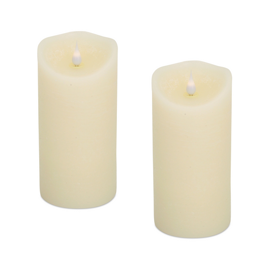Simplux Designer Melted Candle (Set of 2)  7.5"H W/RMT