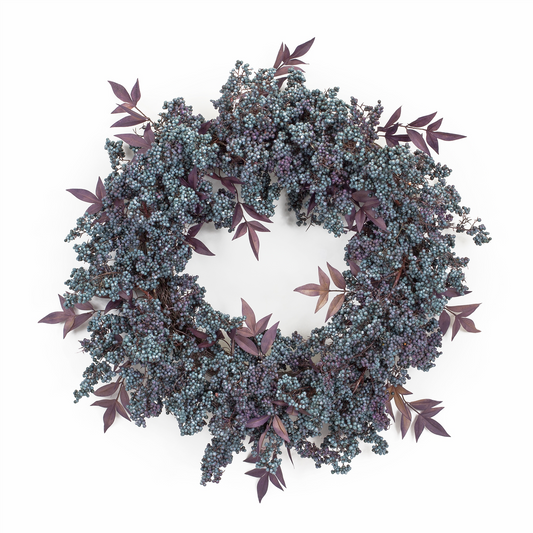 Mini Berry and Leaf Wreath 20"D