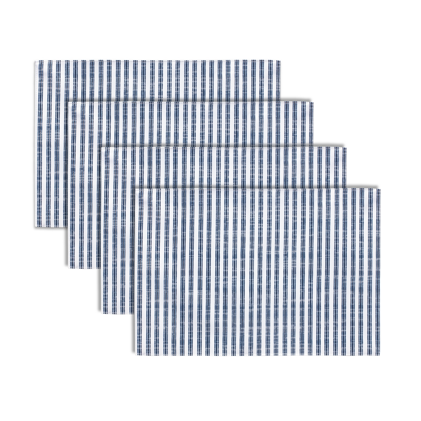 Blue and White Striped Dining Placemat (Set of 4)