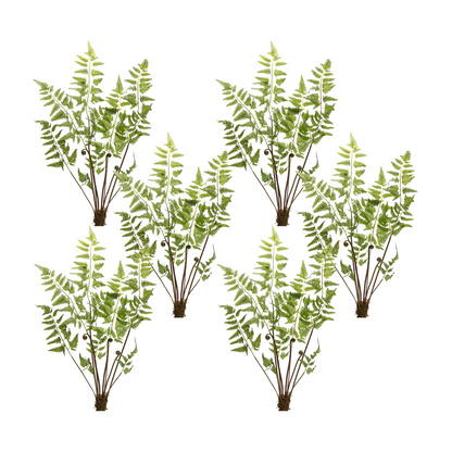 Varigated Fern Bundle with Sprout Accents (Set of 6)