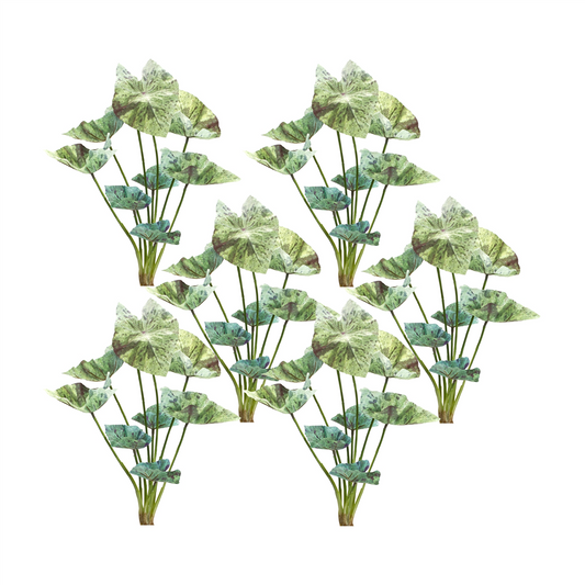 Caladium Bush (Set of 6) 18.5”H Polyester