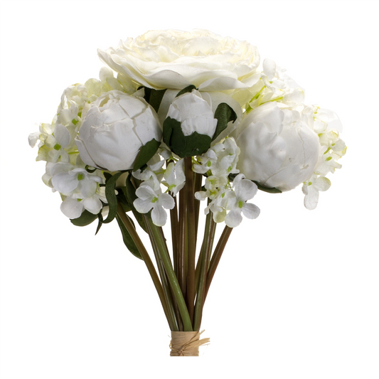 Peony Hydrangea Floral Bouquet (Set of 6)