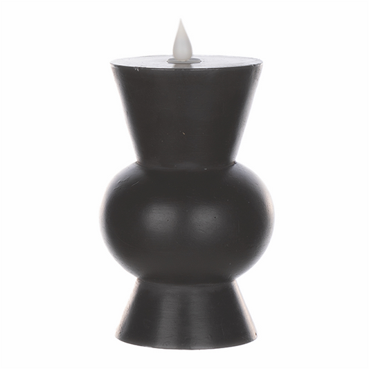 Simplux LED Designer Candle w/4 and 8 Hr Timer (Set of 2) 3.5" x 5.5"H Wax/Plastic (Requires 2 AA Ba