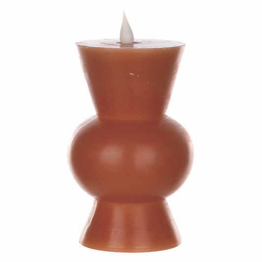 Simplux LED Designer Candle w/4 and 8 Hr Timer (Set of 2) 3.5" x 5.5"H Wax/Plastic (Requires 2 AA Ba