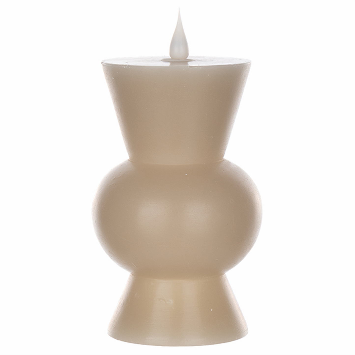 Simplux LED Designer Candle w/4 and 8 Hr Timer (Set of 2) 3.5" x 5.5"H Wax/Plastic (Requires 2 AA Ba