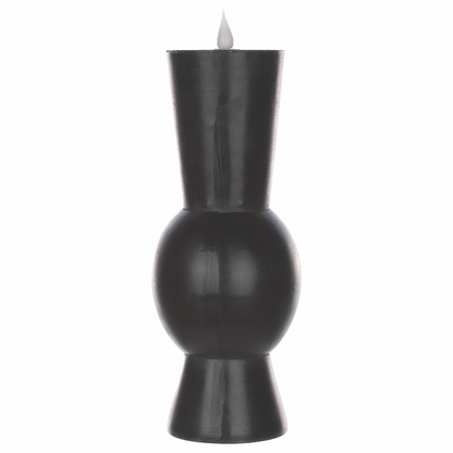 Simplux LED Designer Candle w/4 and 8 Hr Timer (Set of 2) 3.5" x 9.25"H Wax/Plastic (Requires 2 AA B