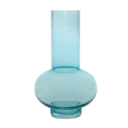 Blue Glass Vase (Set of 2)