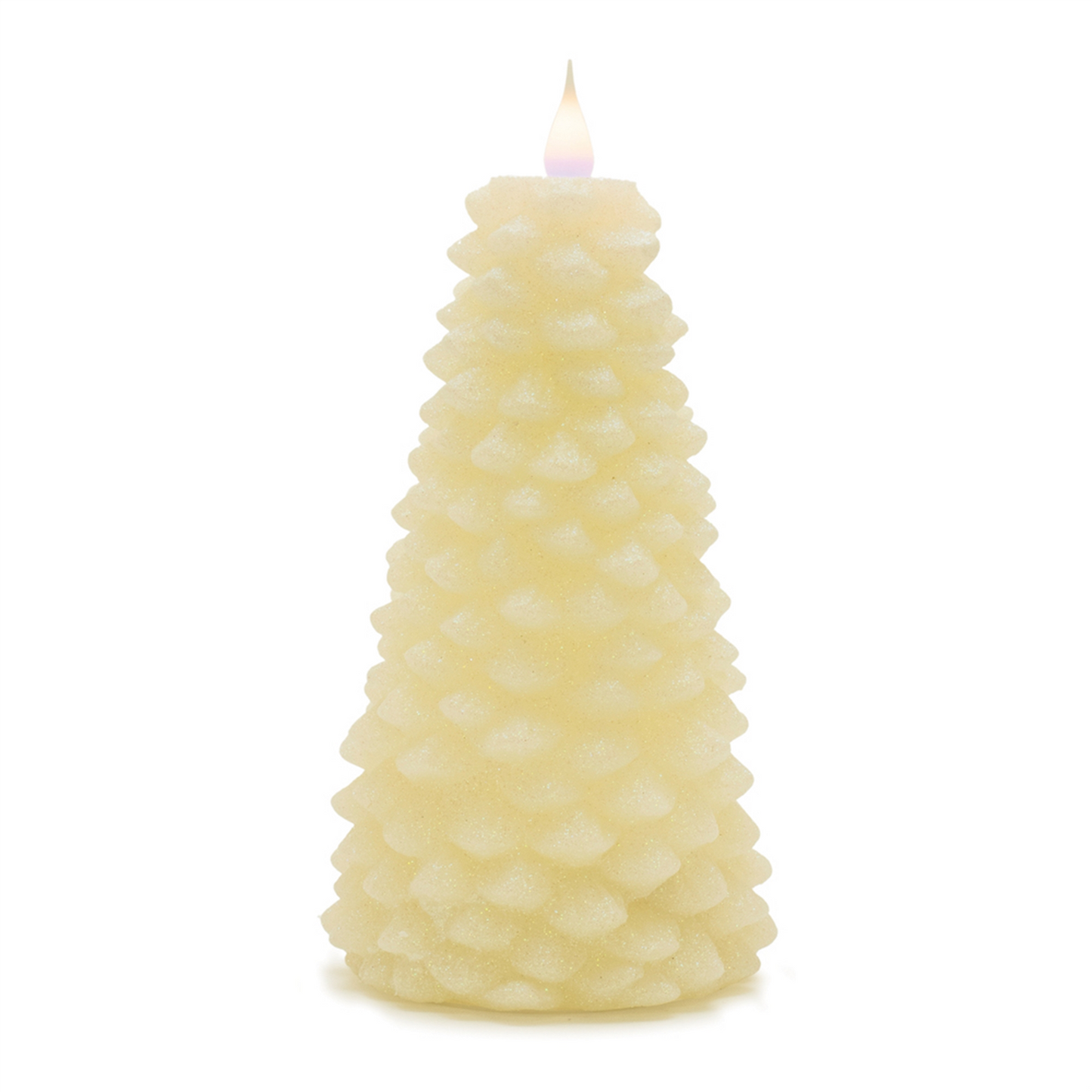 Tree Candle 8”H Wax 2 AA Batteries, Not Included
