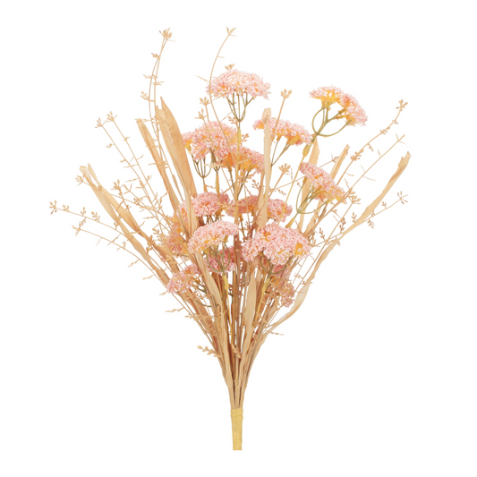 Blush Floral Grass Bush (Set of 2)