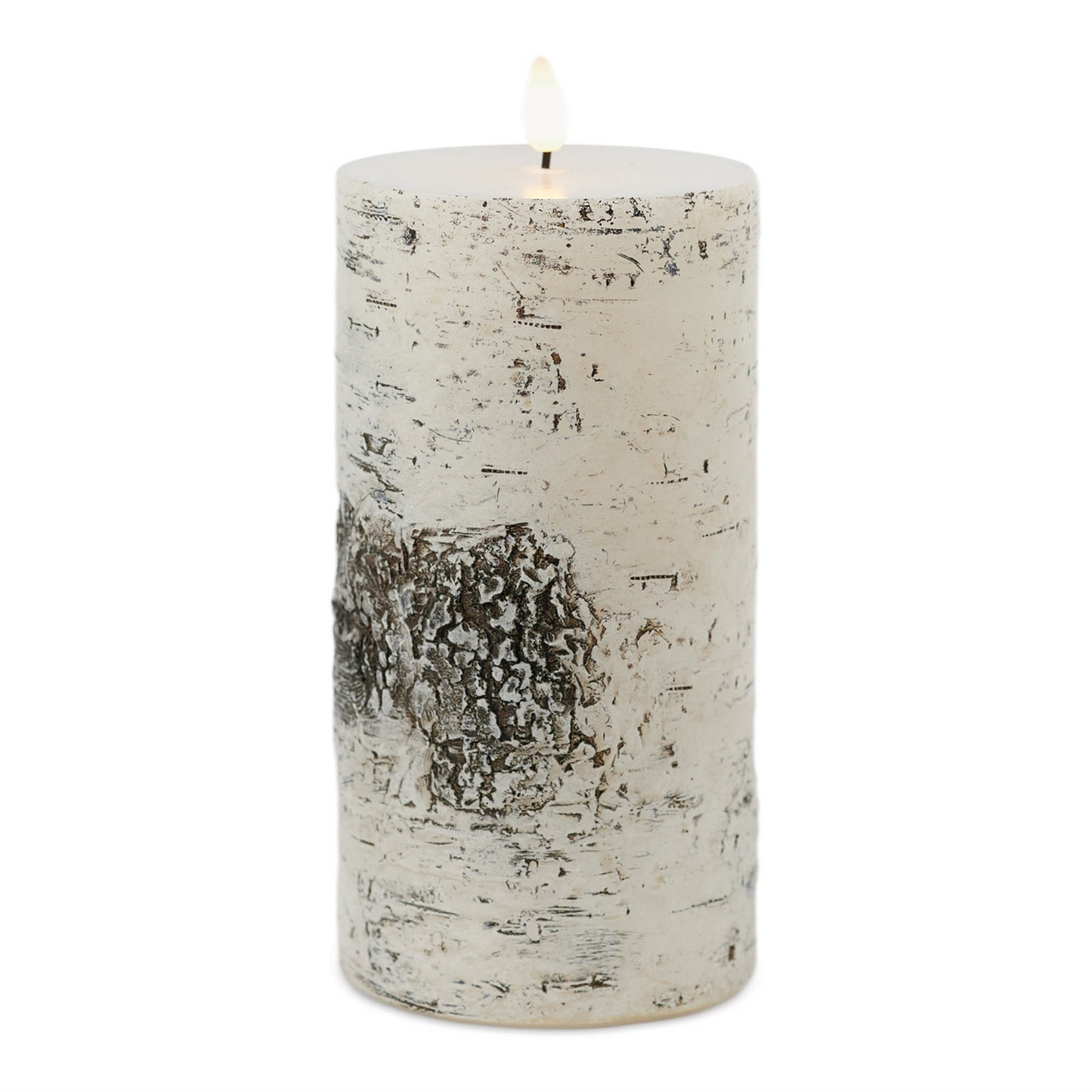 FIA Wick Birch Design Pillar Candle (Set of 2)