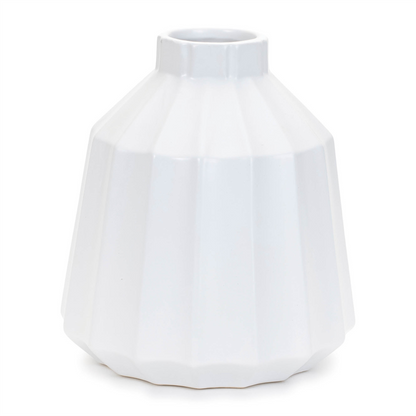 Ribbed Ceramic Vase (Set of 2)