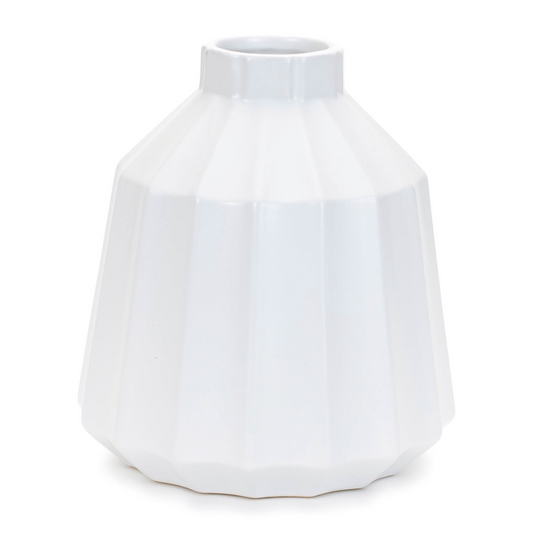 Ribbed Ceramic Vase (Set of 2)