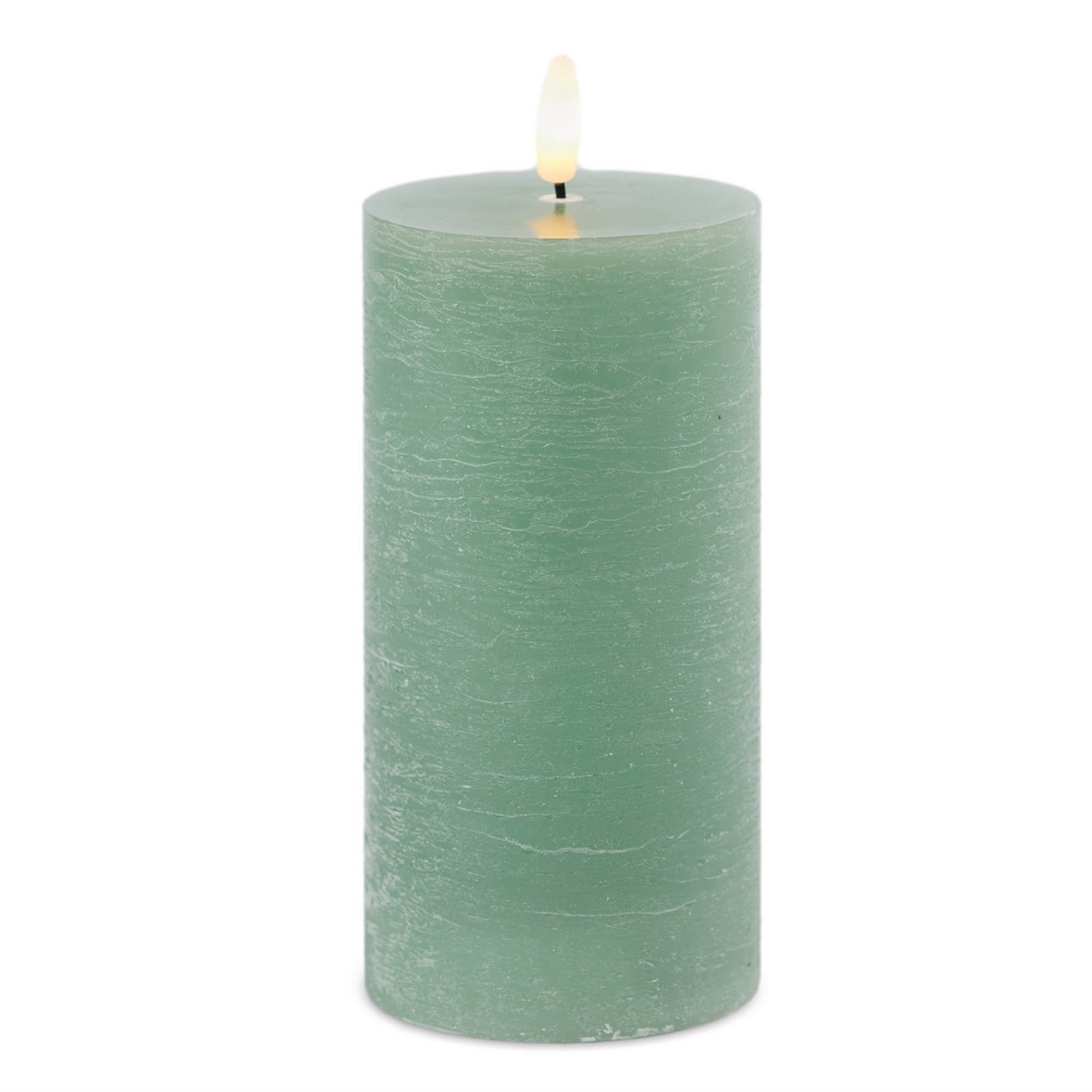 FIA Wick Green Pillar Candle (Set of 2)