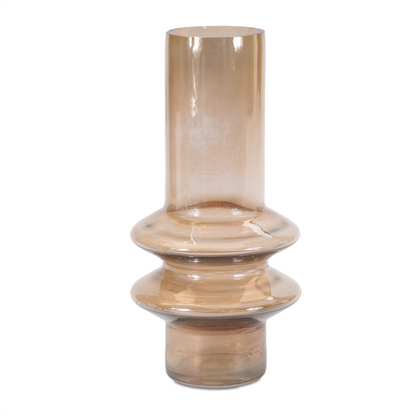 Modern Glass Cylinder Vase (Set of 2)