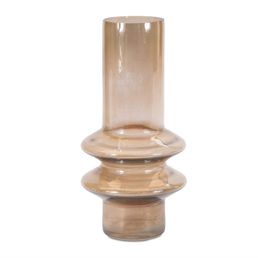 Modern Glass Cylinder Vase (Set of 2)