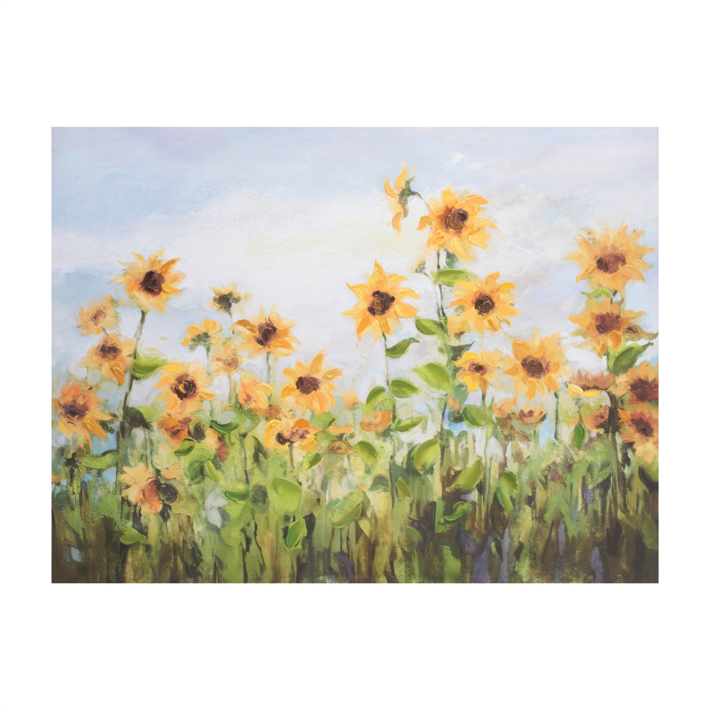 Sunflower Field Canvas Wall Art 32"L