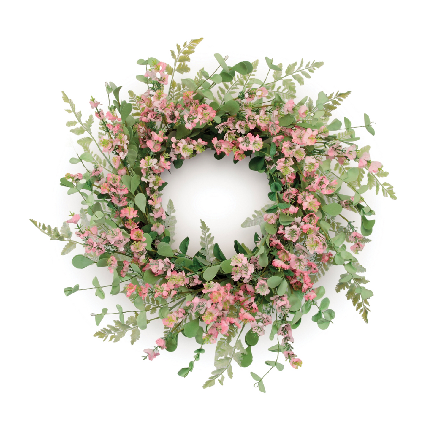 Mixed Blossom Floral Wreath 18"D
