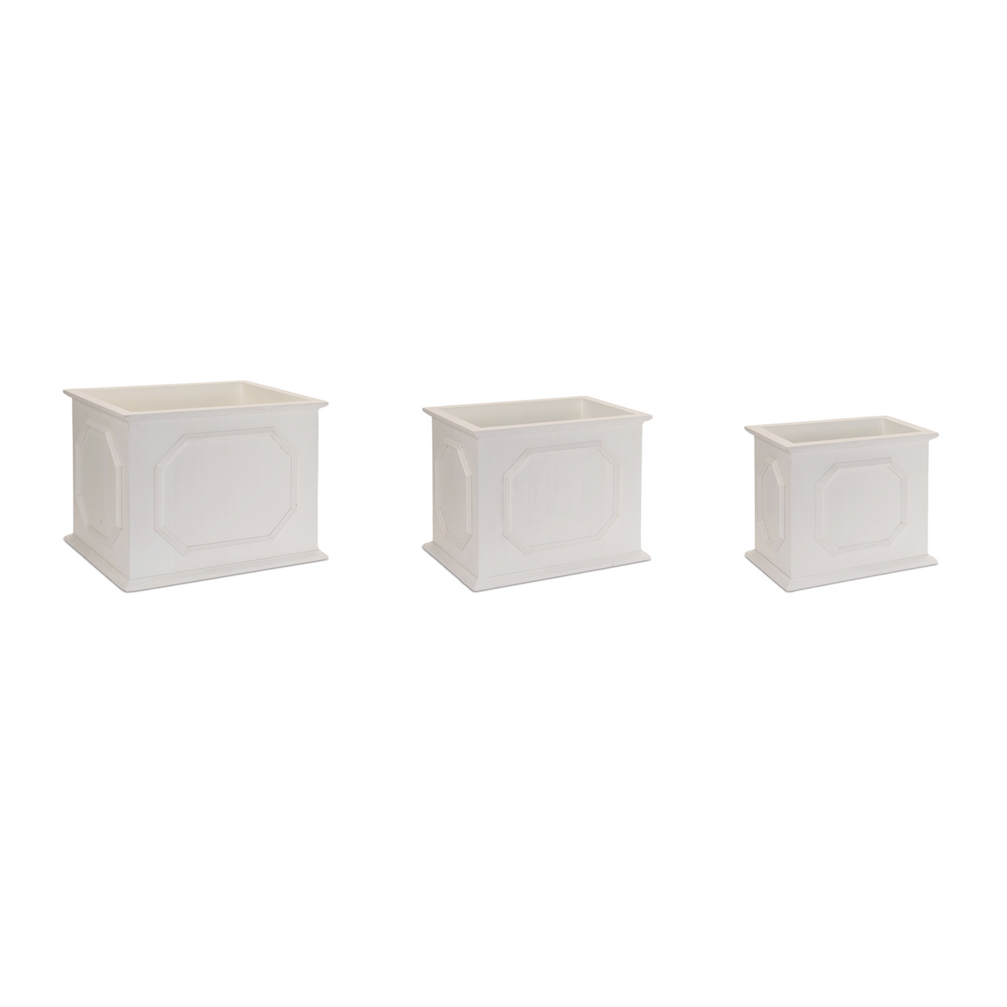 Wooden Box Planter (Set of 3)
