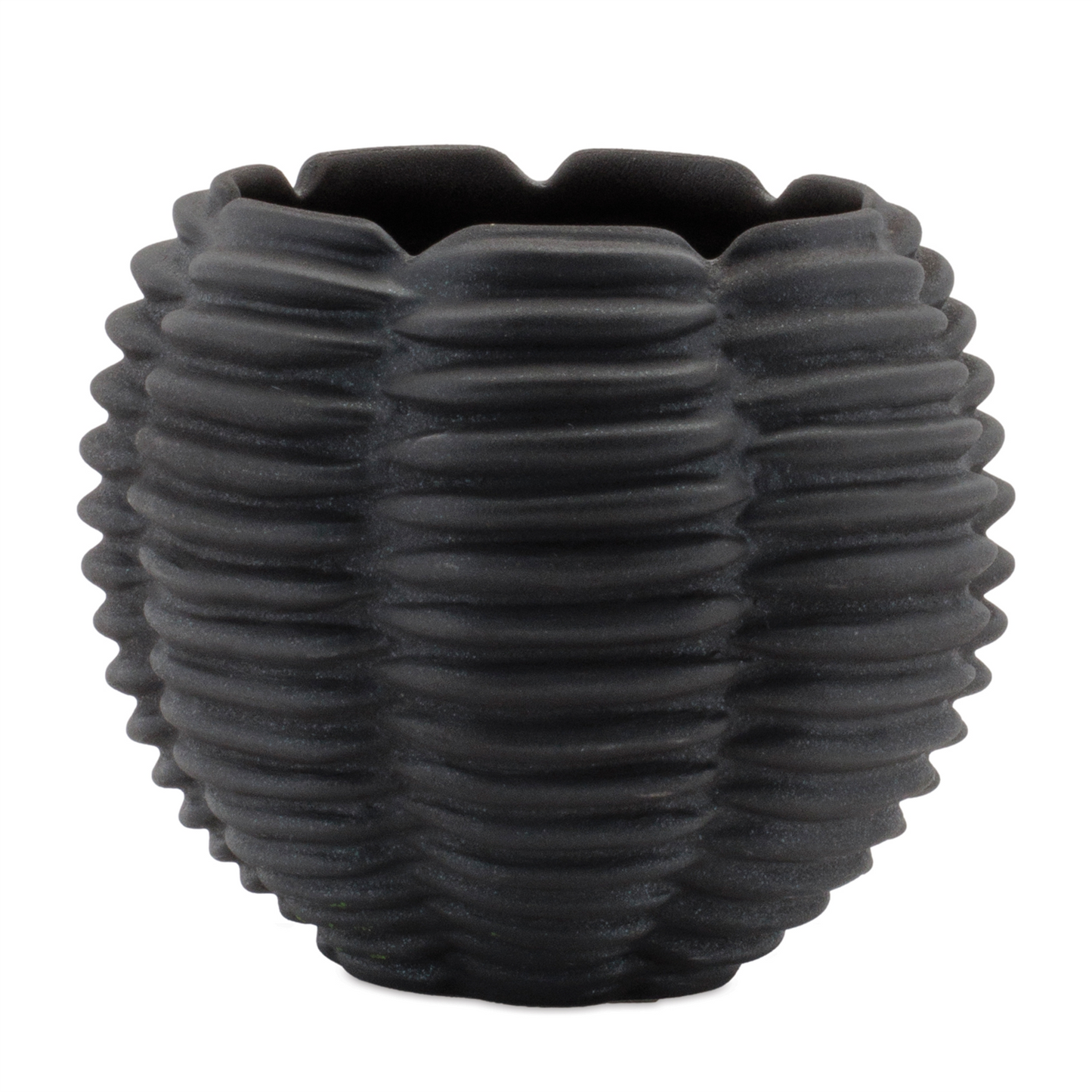 Ribbed Ceramic Bud Vase (Set of 2)