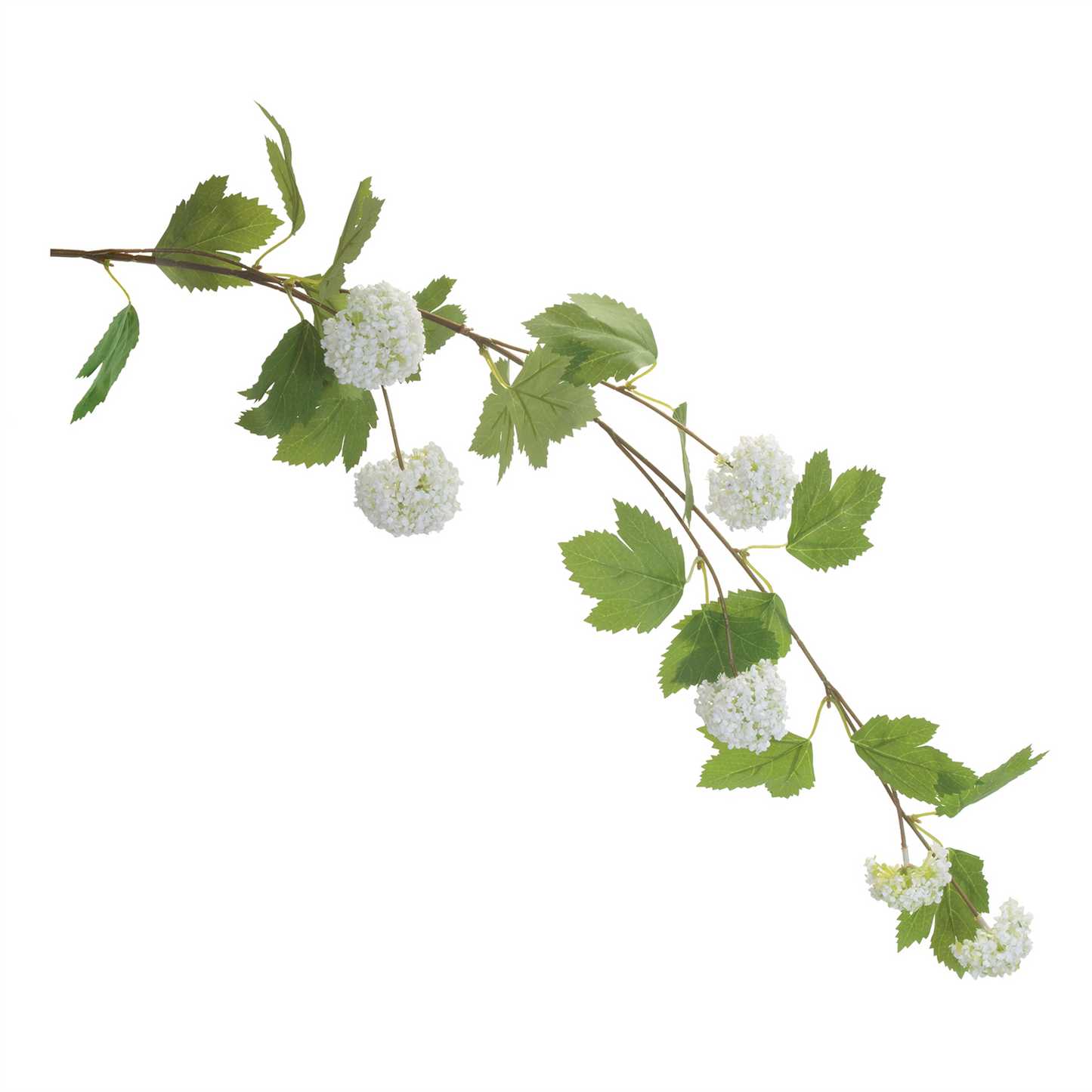 Hanging Snowball Floral Branch (Set of 6)