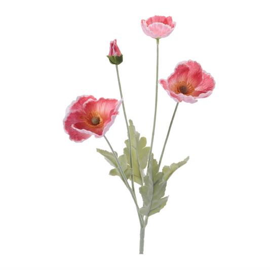Poppy Floral Spray (Set of 6)