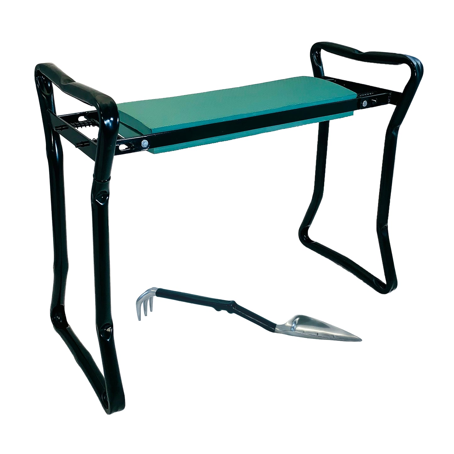 Green Kneeler Seat with Trake
