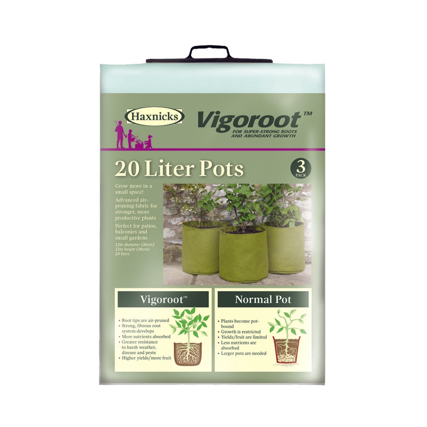5.3 Gal Vigoroot Pots 3pk