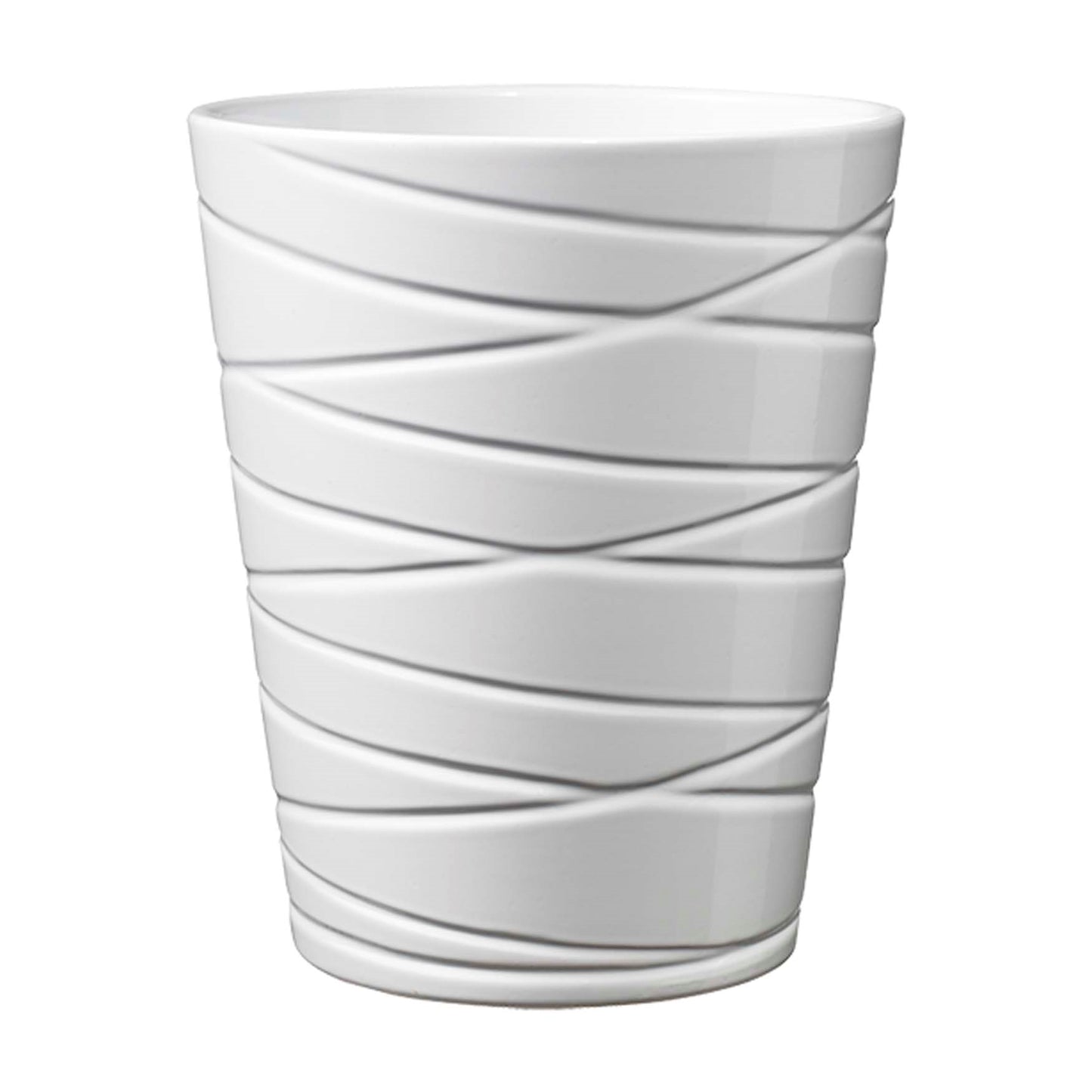 5.1" White Ceramic Singapur Pot