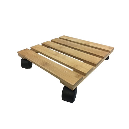11.4" Square Bamboo Plant Caddy