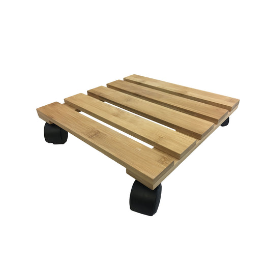 11.4" Square Bamboo Plant Caddy