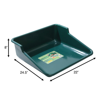 Green Tidy Tray with Stainless Steel Transplanter and Scoop