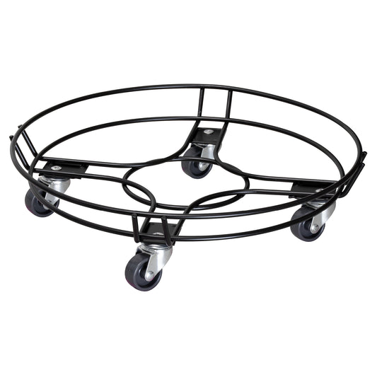 15" Black Round Steel Wire Plant Caddy