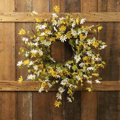 Mixed Daisy Floral Wreath 24"D