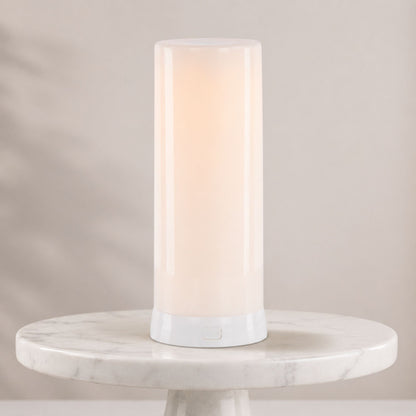 LED FIA Flame Designer Candle with White Hue 7.5"H