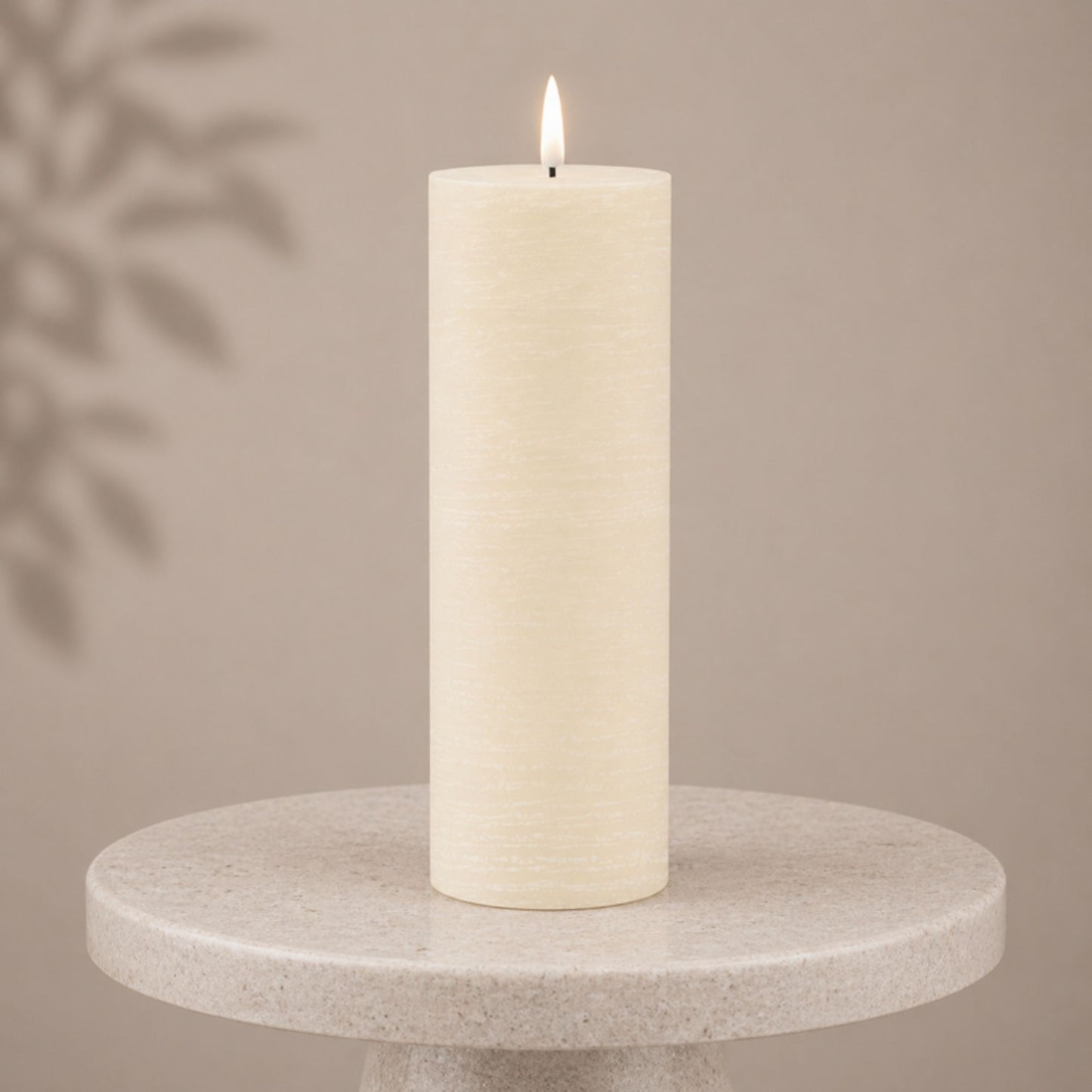 FIA Wick Ivory Pillar Candle (Set of 2)