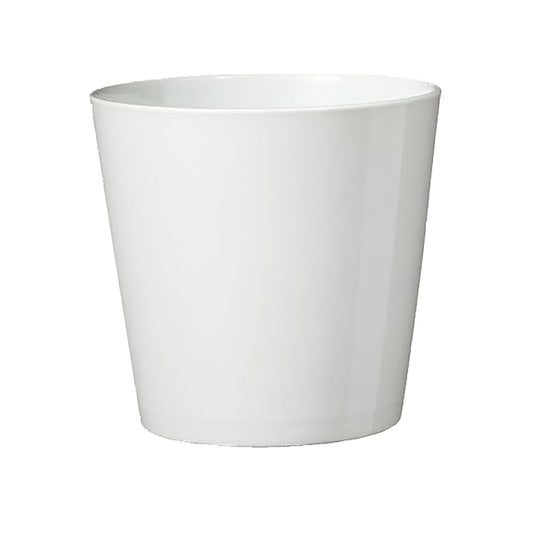 5.5" White Ceramic Dallas Style Pot