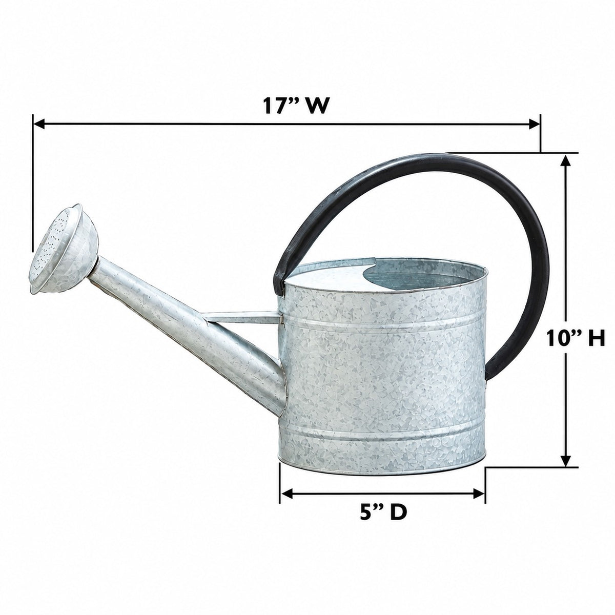 0.7 gal Oval Aged Zinc Watering Can