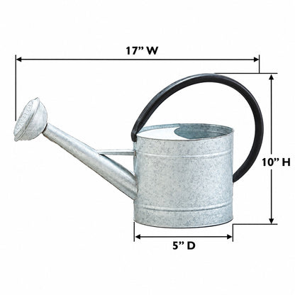 0.7 gal Oval Aged Zinc Watering Can